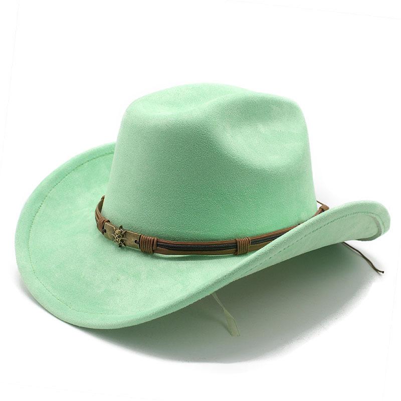 Западная ковбойская шляпа шерстяной цилиндр панк шляпа для верховой езды цилиндр со скрытой волной