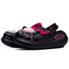 Crocs Crush Clog Classic Crush Cool Black Sweetheart Подарочная коробка EVA Сладкая Крутая Девочка Удобная и Универсальная Обувь с Отверстиями Унисекс Черный