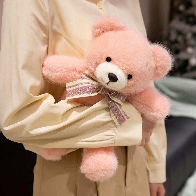 Cute scarf bear hug bear doll plush toy love teddy bear doll children soothing doll