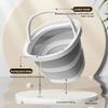 Collapsible Water Bucket With Handle Multi Purpose Foldable Water Container For Fishing Camping and Other Outdoor Activities