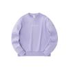 Training Series Letter Round Neck Fleece Pullover Sweatshirt Women Sweatshirt Yangxu-Purple 162347720-4