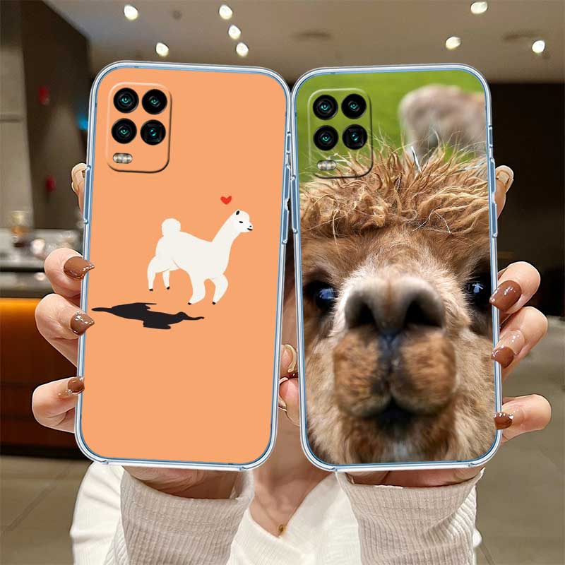 NH5 Alpaca Transparent Phone Case for LG K22 K30 K40 K40S K41 K42 K50 K50S K51 K51S K52 K61 K62 K71 K92 Q60 Q61 V40 V50 V60