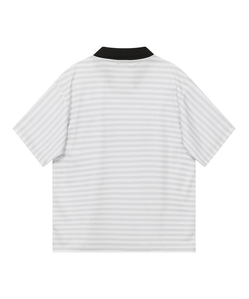 BAUF Haus Striped Jersey T-Shirt [Gray]