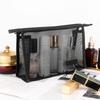 Zipper Mesh Makeup Bag Large Capacity Storage Toiletry Bag Transparent Cosmetic Bag  Unisex