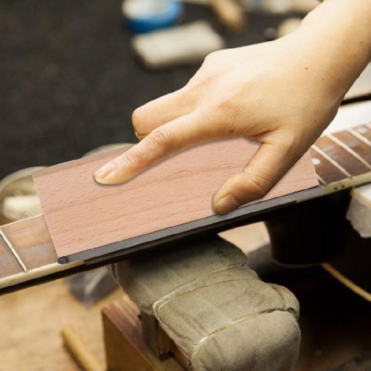 Файл для скоса края накладки грифа, шлифовальный блок для гитары, напильник для выравнивания ладов гитары, инструменты лютье, инструмент для коронирования и выравнивания