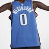 Nike NBA Basketball Jersey SW Fan Edition with Round Neck and Letter Number Sleeveless Men Tops Signal-Blue 864497-403