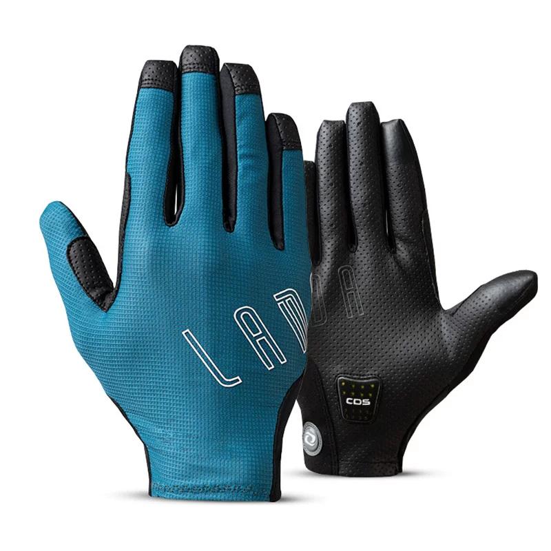 Lampada Spring and Autumn Shock-Absorbing Cycling Gloves Full-Finger Professional Road Bike Mountain Bike Long-Finger Gloves for Men and Women