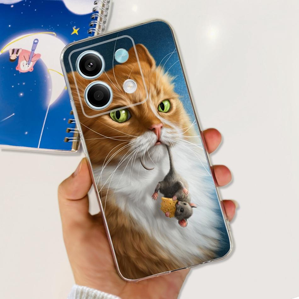For Xiaomi Redmi Note 13 4G Case Redmi Note 13 Pro 4G Global Cute Soft Silicone TPU Slim Cover For Redmi Note13 13Pro 4G