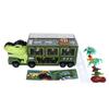 Dinosaur Toys for Kids 15 In 1 Transport Car Carrier Truck Set with 3 Dinosaur Figures Flashing