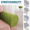 2Pcs/Set Couch Chair Protector Removable Armchair Covers Replaceable Solid Color Modern Polyester Fiber Armrest Arm Stretch Sofa