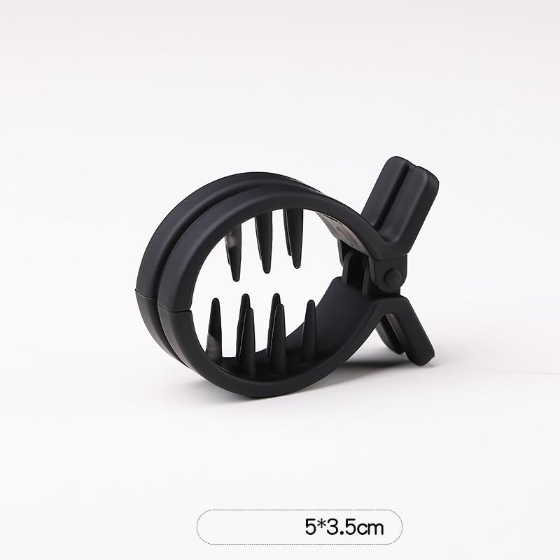 Круглая заколка для волос Grab High Ponytail Fixed Artifact Claw Hairpin Women Back Head Frosted Hairpin Anti-Low Style Claw Hairstyle Clip