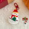Elk Cartoon Santa Claus Keychain Christmas Tree Christmas Plush Keyring  Birthday Gift