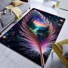 Креативный ковер с перьевым узором для спальни, гостиной, прикроватный, под диван, напольный коврик, современный домашний декор, ковер для зонирования, быстрая доставка