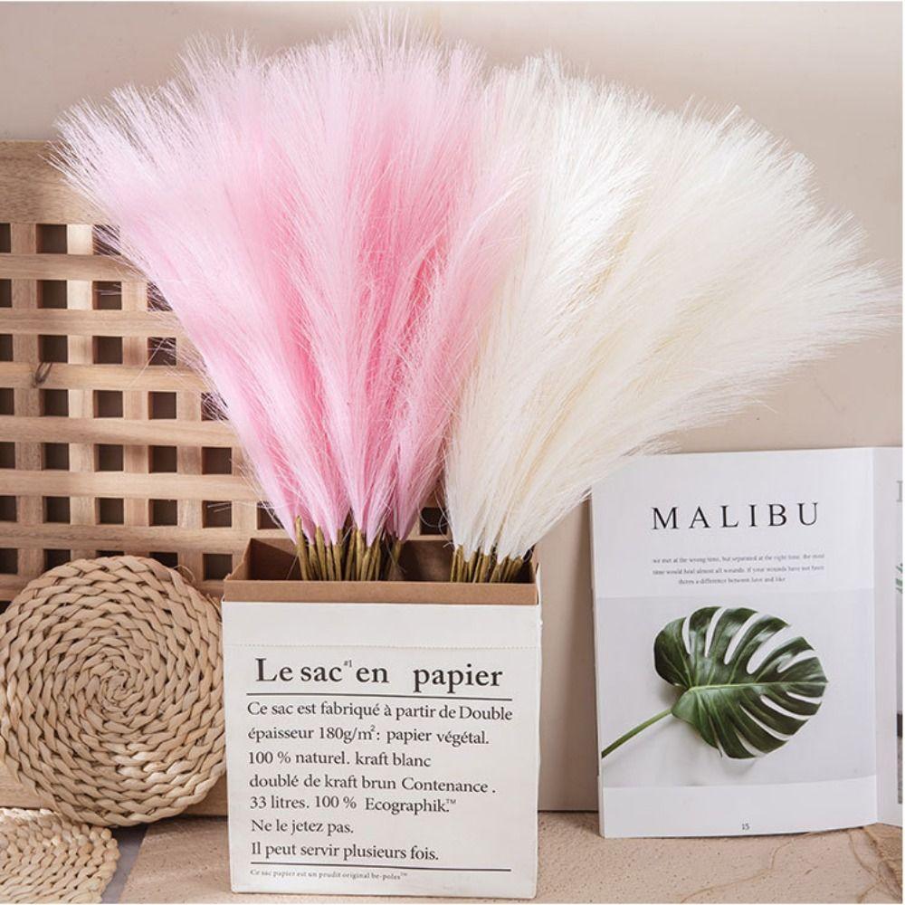 Household for Wedding Party Decor Pampas Bouquet Pampas Grass Artificial Flowers Fake Reeds