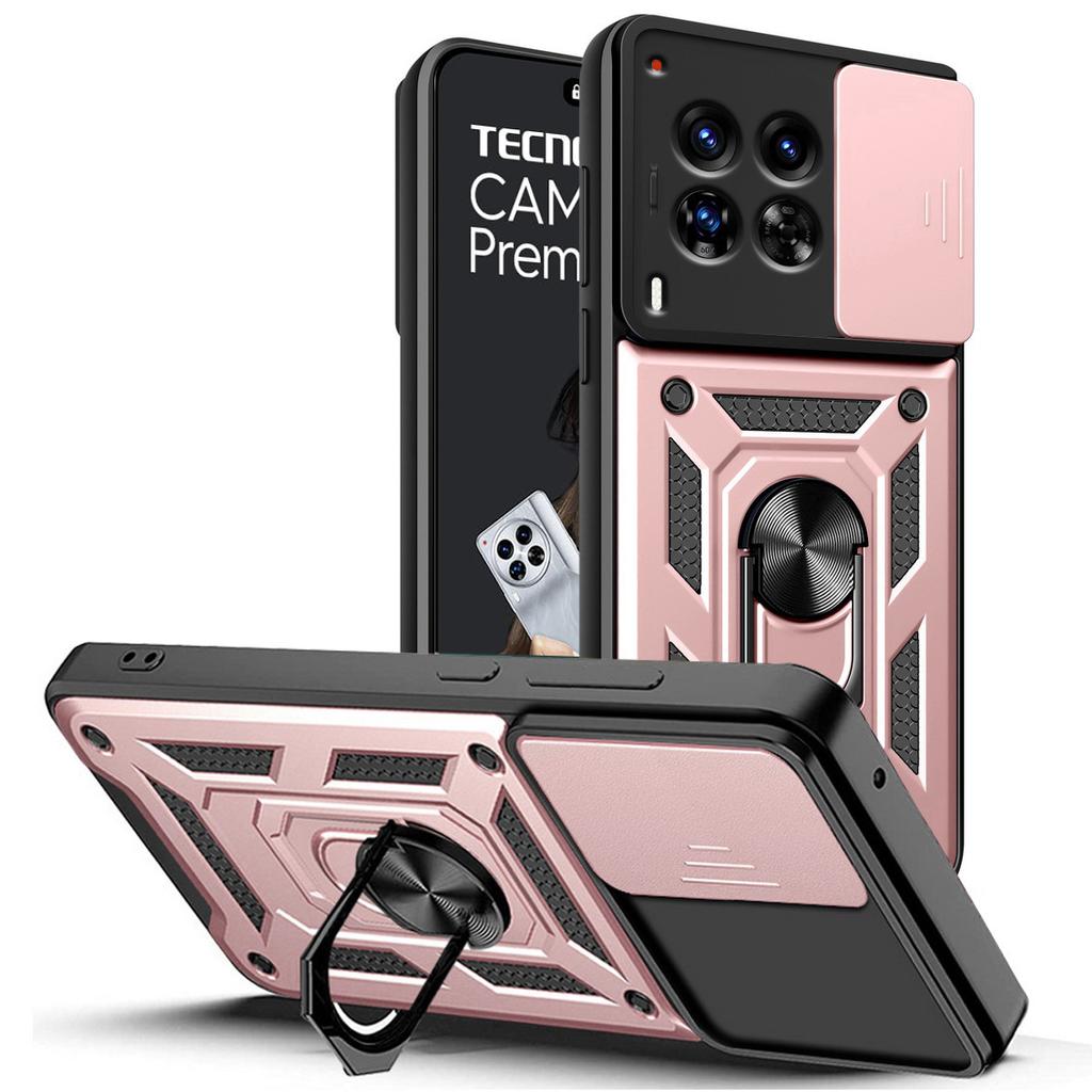 Защитный чехол для камеры Tecno Camon 30 Premier 30 Pro 20 Pro 19 18 18P Spark 20 Pro + 20 20C 10 Pro Armor Hybrid Ring, задняя крышка