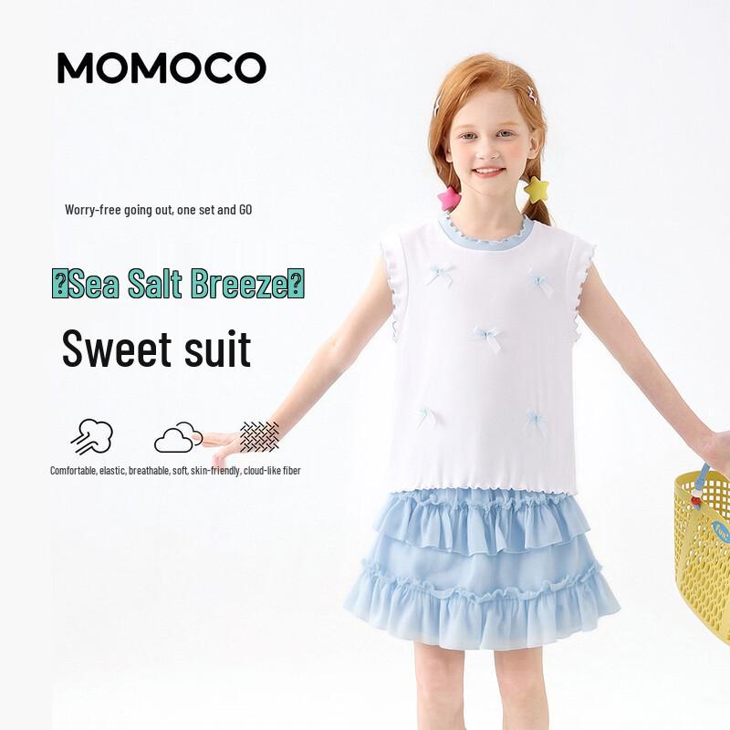 Летний комплект из двух предметов для девочек MOMOCO