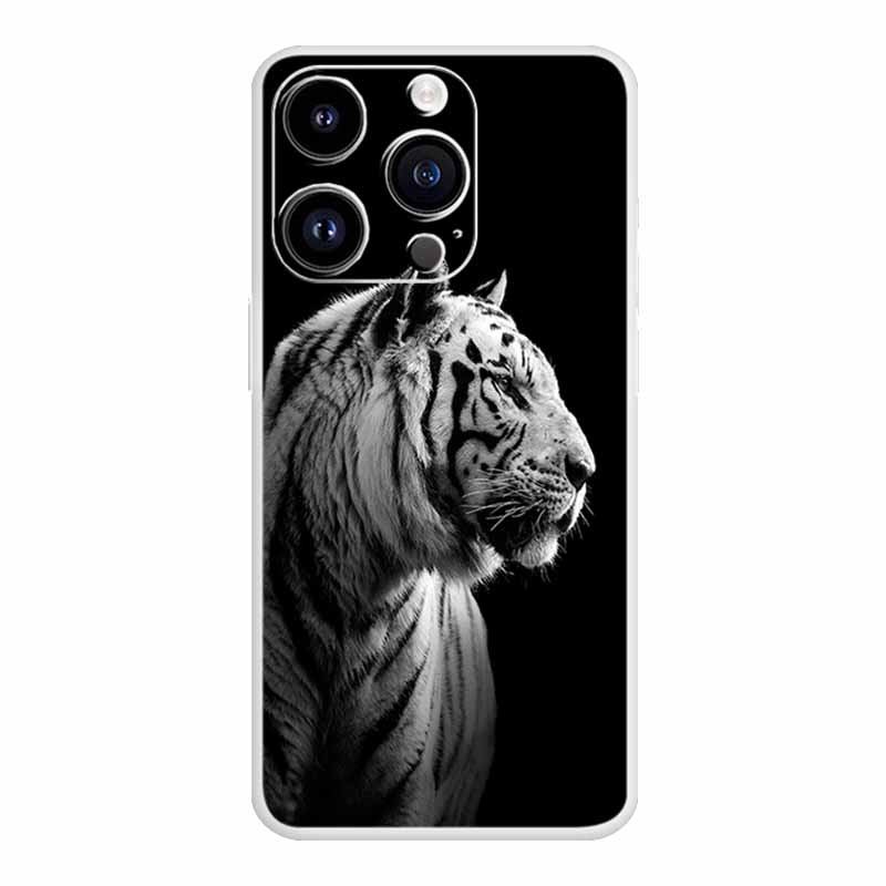 Чехол со львами для iPhone 14 Pro Max Роскошный силиконовый ТПУ Мягкий чехол для телефона iPhone14 plus Ударопрочный бампер Оригинальный Para