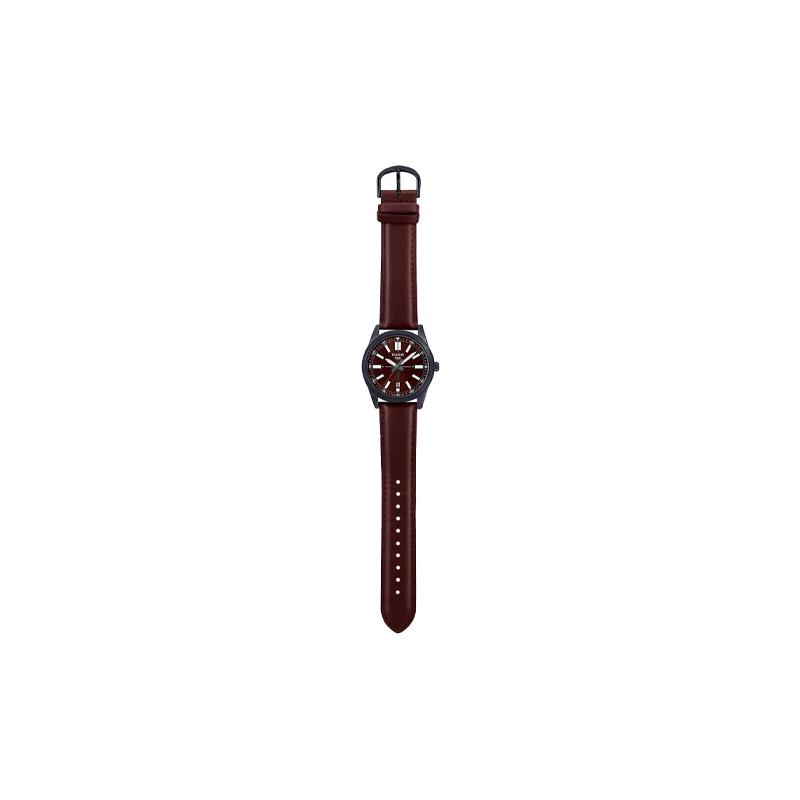 Casio Стандартная серия Мужские аналоговые часы Серия Классические Повседневные Отображение даты Водонепроницаемые Кварцевый механизм Кожаный ремешок Японские и корейские MTP-VD02BL-5E