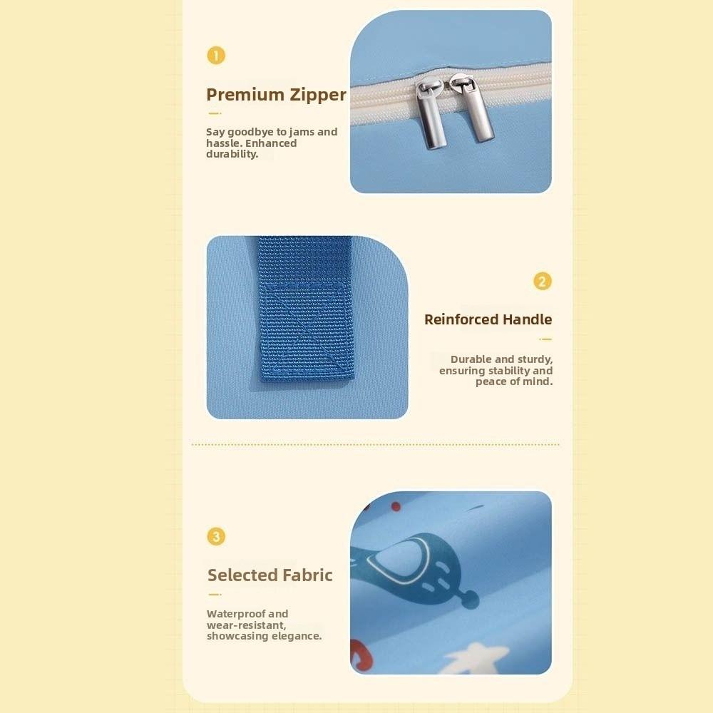 Large Capacity Quilt Storage Bag Dustproof Zipper Duffel Bag Handheld Storage Bag  Women Men