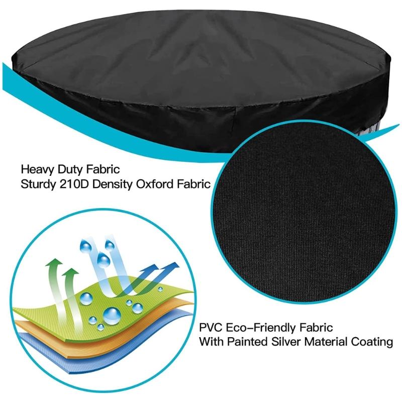 Portable Dog Pool Cover Round Shape Easy to Use Kids Swimming Pool Cover Foldable Tub Pool Protector Sleeve Case