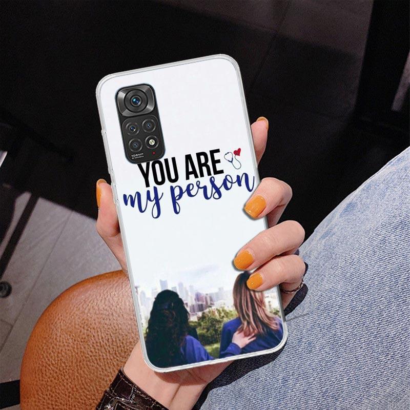 Чехол для телефона Greys Anatomy Person для Xiaomi Redmi Note 15 14 14S 13 Pro Plus 12 12S 11S 11E 10S 10 11T 5G Уникальный C