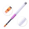 1Pcs Nail Brush Nail Art Gradient Painting Brush With Rhinestone Handle For Nail Design