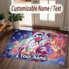 Custom Name Text Crystal Velvet Rug,The Amazing Digital Circus Soft Plush Decorative Non Slip Floor Carpet