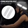 8PCS Safety Warning Reflective Stickers Reflect All Light Sources Car Parts  Motorcycle