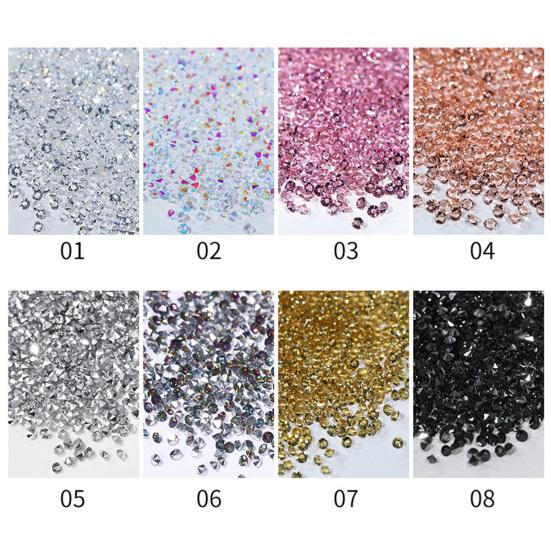 Нежный декор для ногтей Блестящий без капель Разноцветный