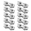 10Pcs Steel Wire Rope Chuck Lock 304 Stainless M3 Double Clip Clamp for Industrial Mechanism