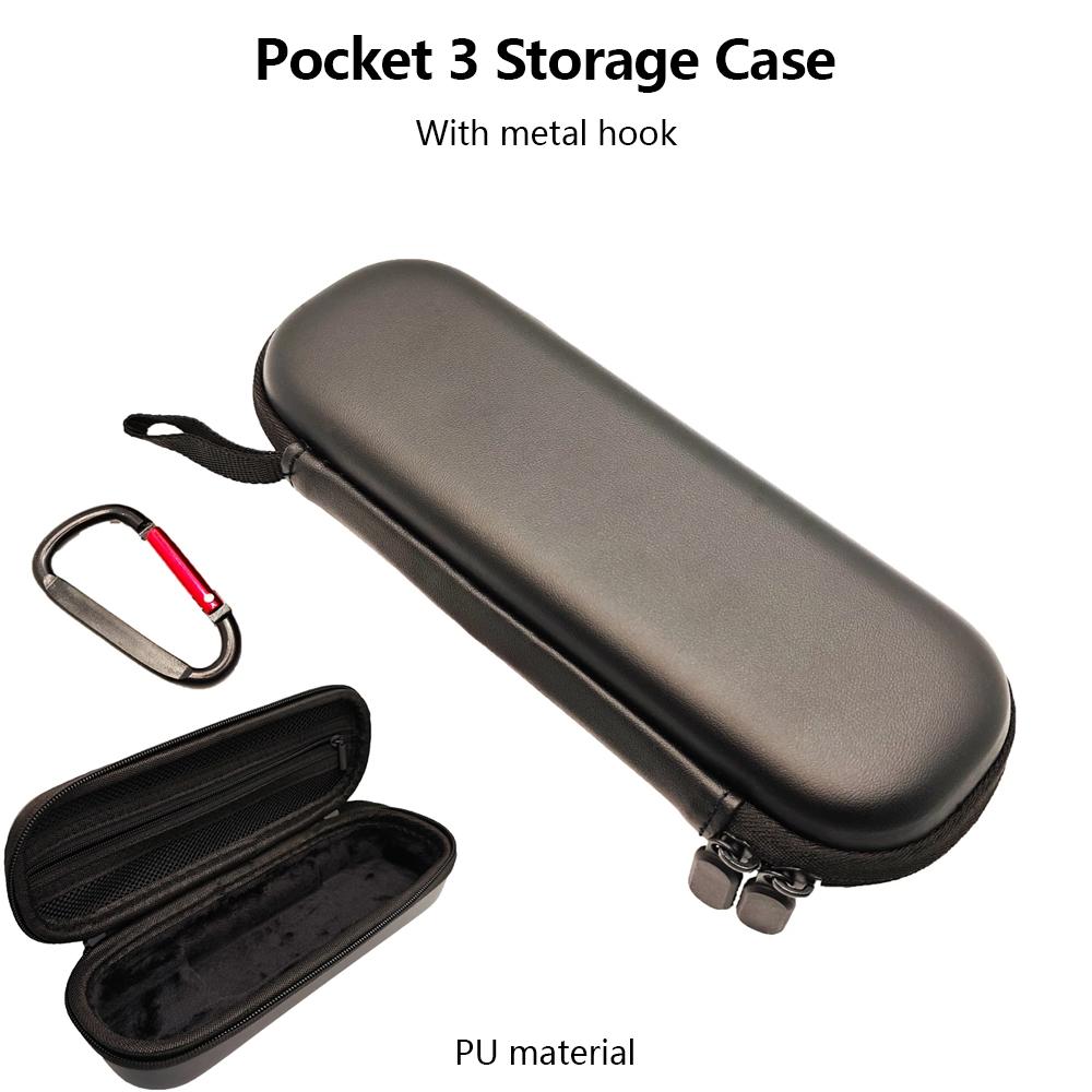 Hard EVA Carrying Case for DJI Pocket 3 Protective Storage Bag Box with Handle Strap Durable Portable Shell for Pocket 3