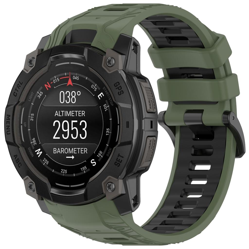 Двухцветный силиконовый ремешок для Garmin Instinct 3 50 мм 45 мм Официальный удобный браслет ремень для Garmin Instinct 3 45 мм 50 мм ремень