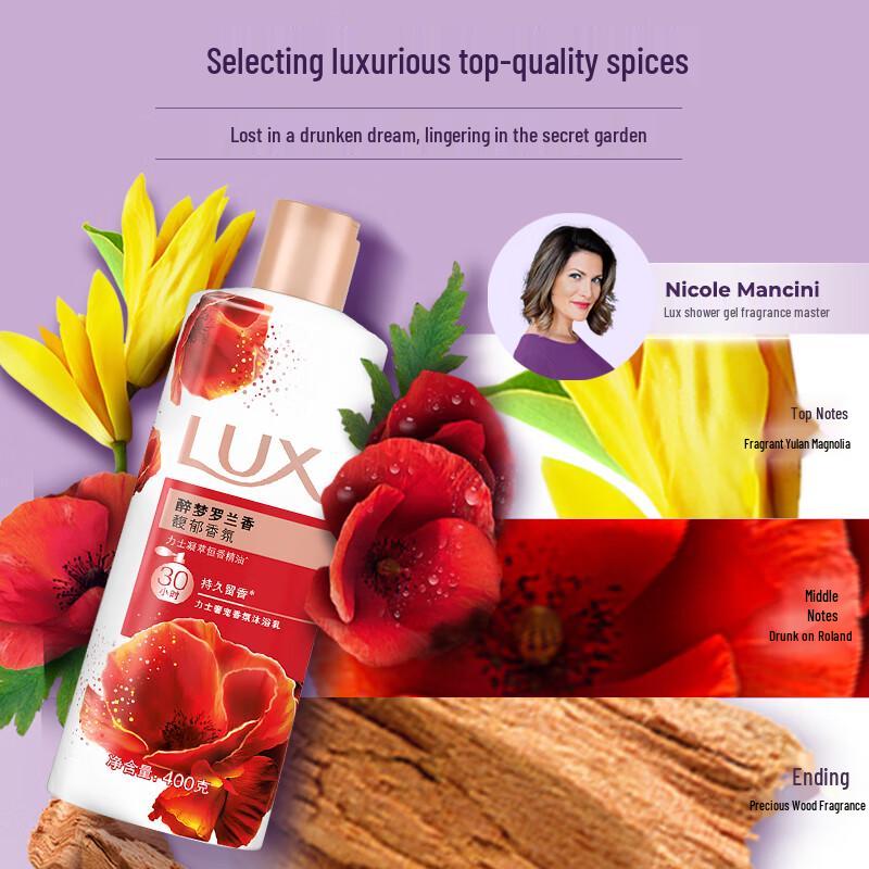 lux Пленительный Гель для душа с ароматом розы