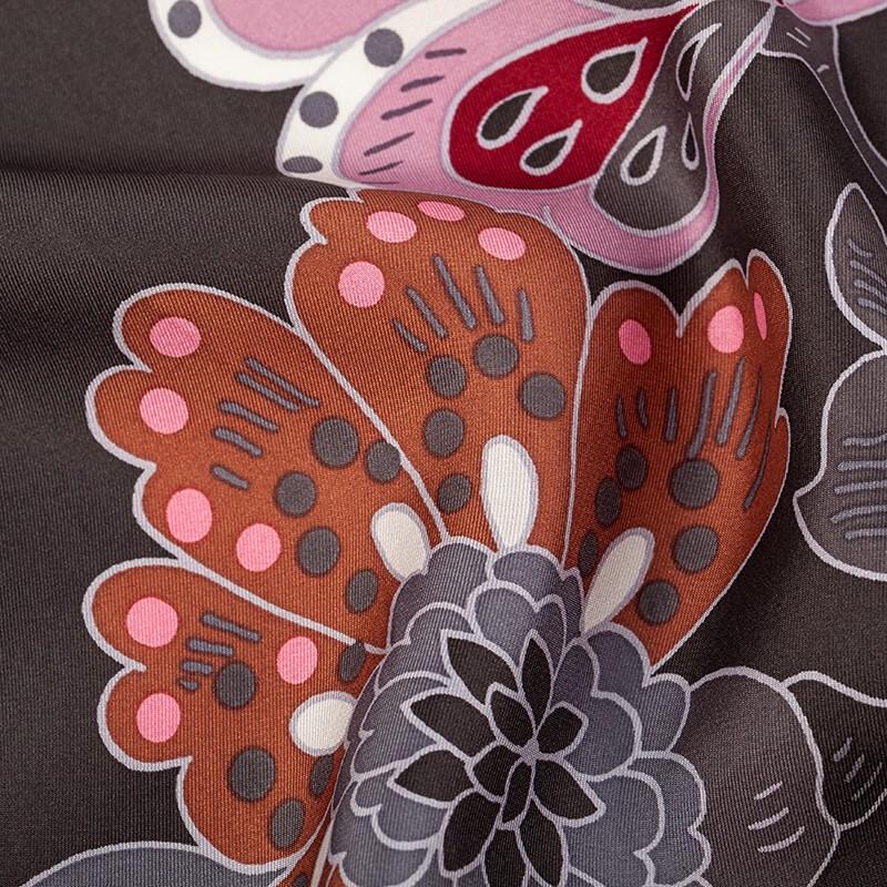 MARJA KURKI Women's Large Double-Sided Night Garden Mulberry Silk Scarf