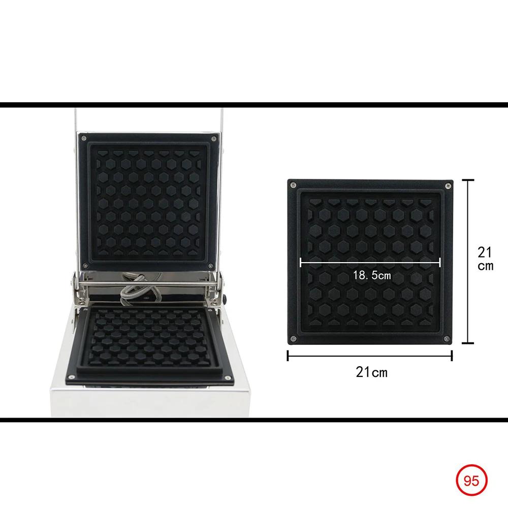 Коммерческая вафельница, машина для приготовления завтраков, вафельница с сотами, кафетерий, оборудование для завтраков, кондитерская, выпечка гофрированных вафель