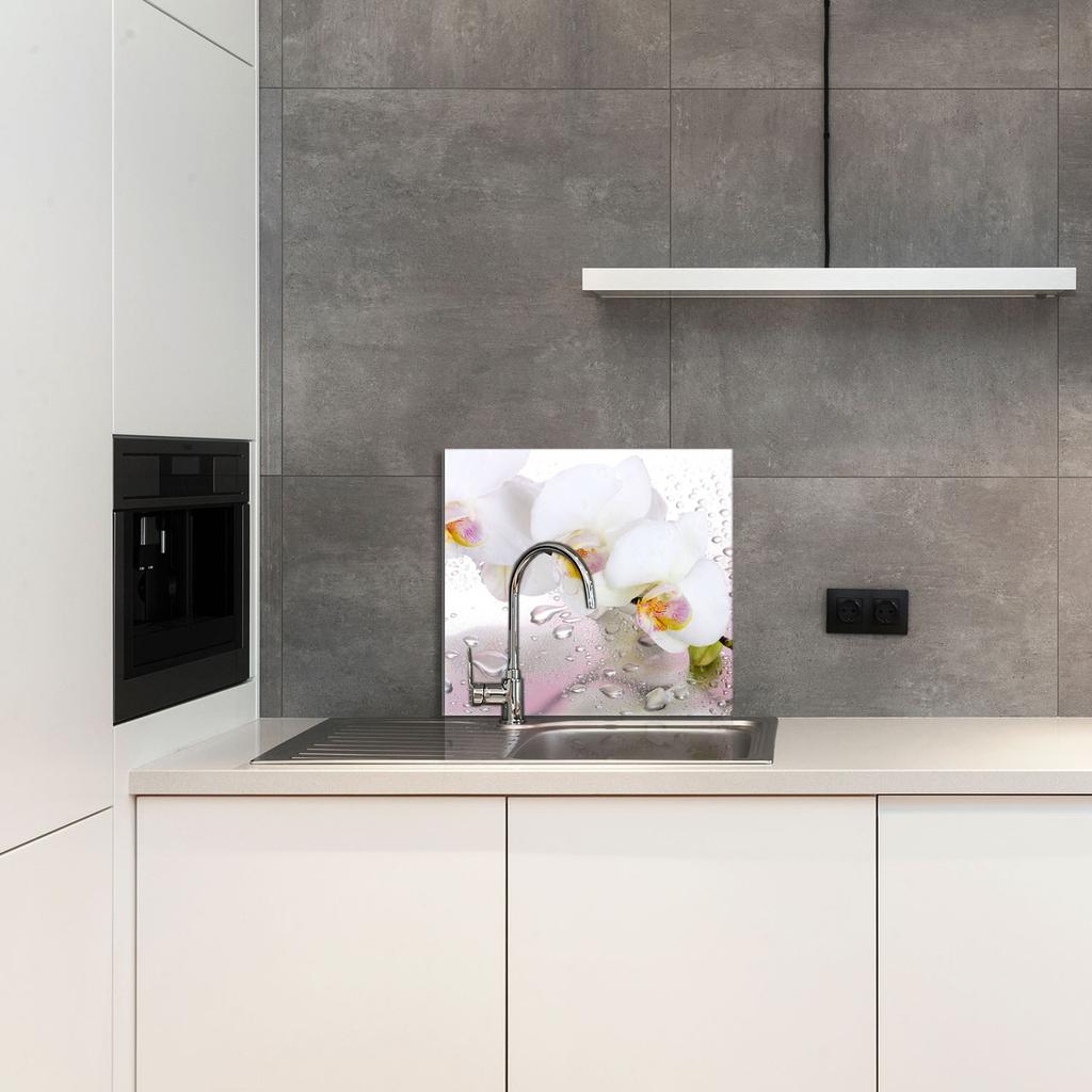 PANEL SZKLANY DO KUCHNI 65x60 Orchidea