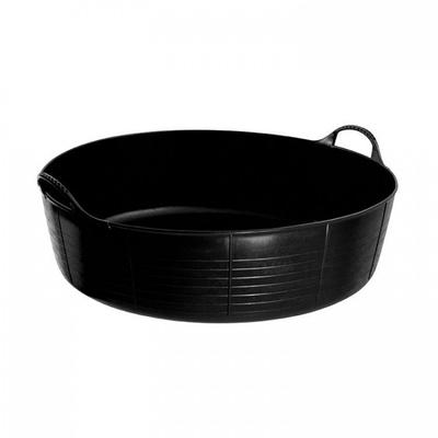 Tubtrug Большой плоский черный 35 л