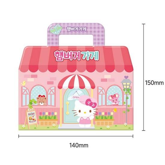 Sanrio Mini Three-bag Sticker Hello Kitty Hamburger Shop, a Popular Character In Korea