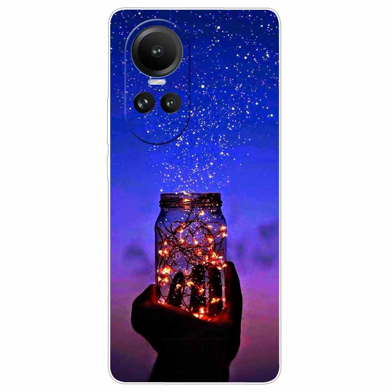 Чехол для Oppo Reno 10 5G CPH2531 Силиконовый Расписной Кот Животные ТПУ Мягкий Мраморный Coque для Oppo Reno10 Pro 5G CPH2525 Чехол для Телефона