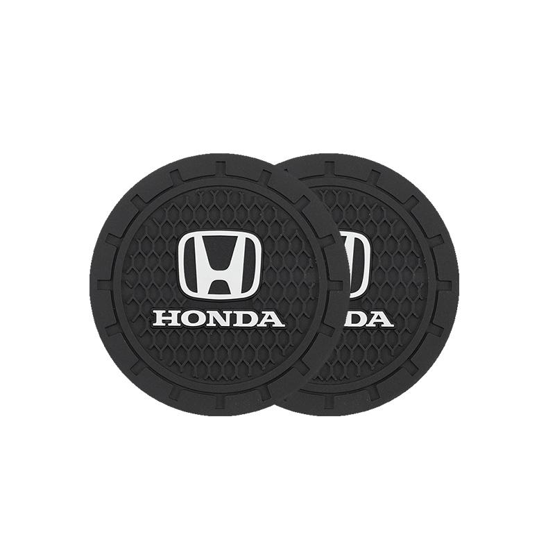 AQU3 Honda Car Cup Holder Mat Exclusive Car Interior Water Cup Mat For Honda Civic FIT Accord Prelude CRV 5th City CRZ CRX Jazz HRV