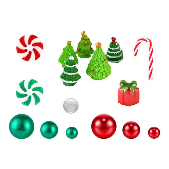 Christmas Vase Filler Decoration Plastic Green Red Cane Canes Water Beads Faux