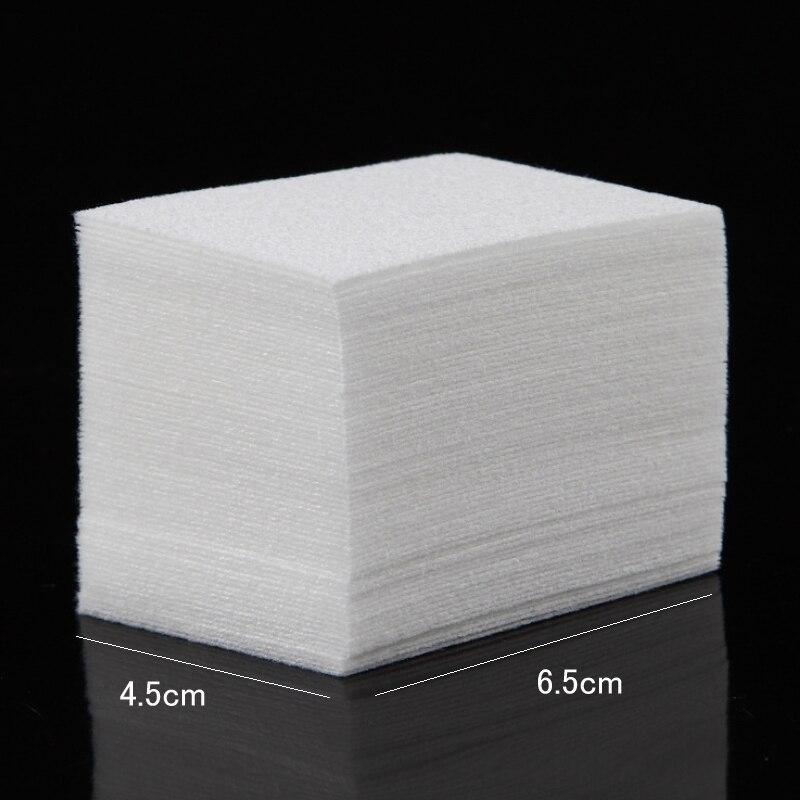 400 шт., хлопковые безворсовые салфетки для ногтей, подушечки для снятия гель-лака, очиститель для ногтей, бумажный инструмент для маникюра