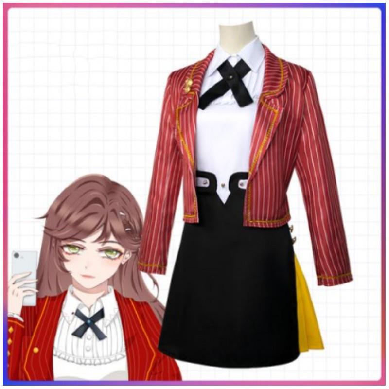 Игра Слезы Фемида Героиня Роза Косплей Костюм Адвокатесса Рабочая Форма Костюм