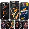 Чехол для телефона с изображением рыбы КОИ для iPhone 17 Air 15 16e 14 13 12 Pro Max 11 Pro Max Plus Coque Shell