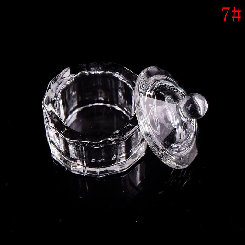 Стеклянная чашка для дизайна ногтей Dappen Блюдо для Arcylic Держатель для жидкости для дизайна ногтей Чаша для порошка