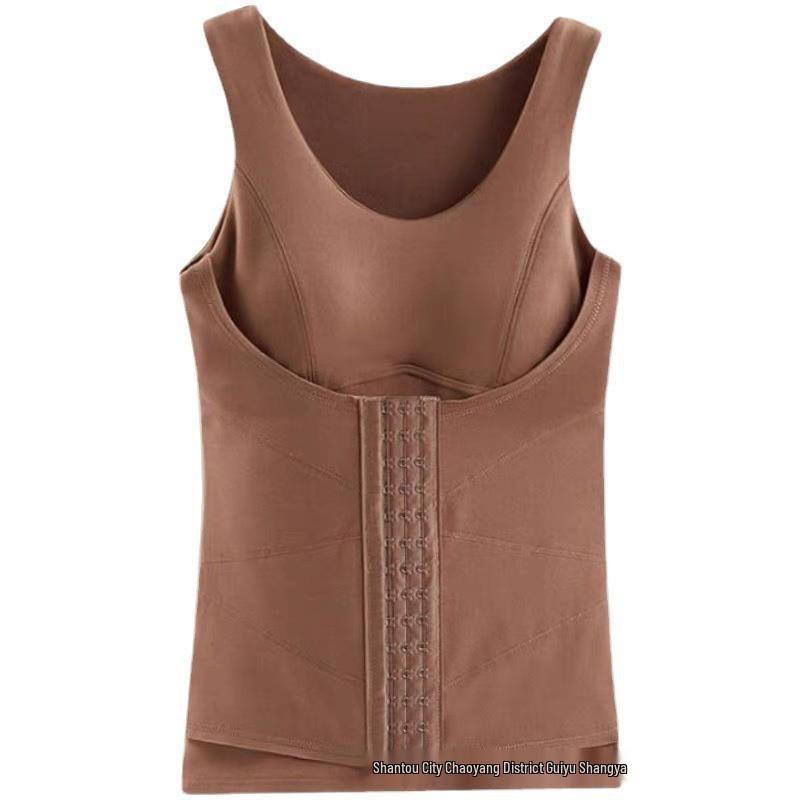 Женский плюшевый термобазовый слой: Бархатная теплая рубашка, подчеркивающая талию и утягивающая живот, с жилетом, генерирующим тепло, и поддерживающим поясом.