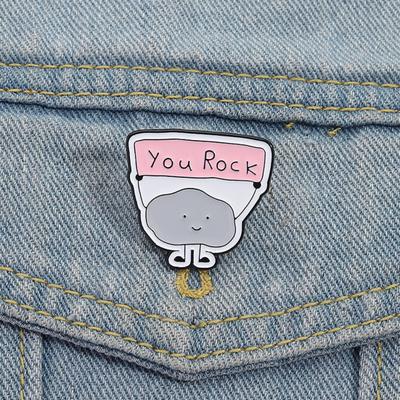 ТЫ КРУТ Вдохновляющая облачная брошь Сплав цинка Значок на лацкан Сумка Одежда Декоративная брошь Аксессуар-заявление