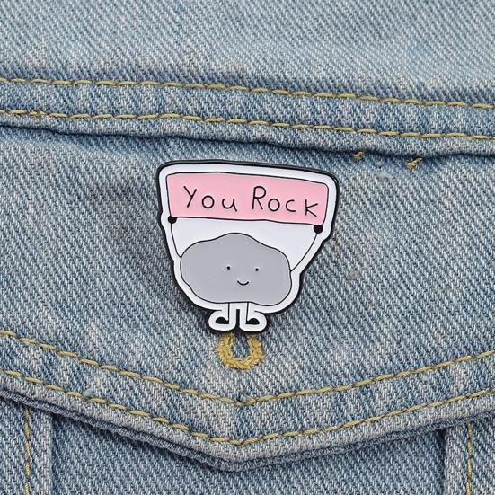 ТЫ КРУТ Вдохновляющая облачная брошь Сплав цинка Значок на лацкан Сумка Одежда Декоративная брошь Аксессуар-заявление