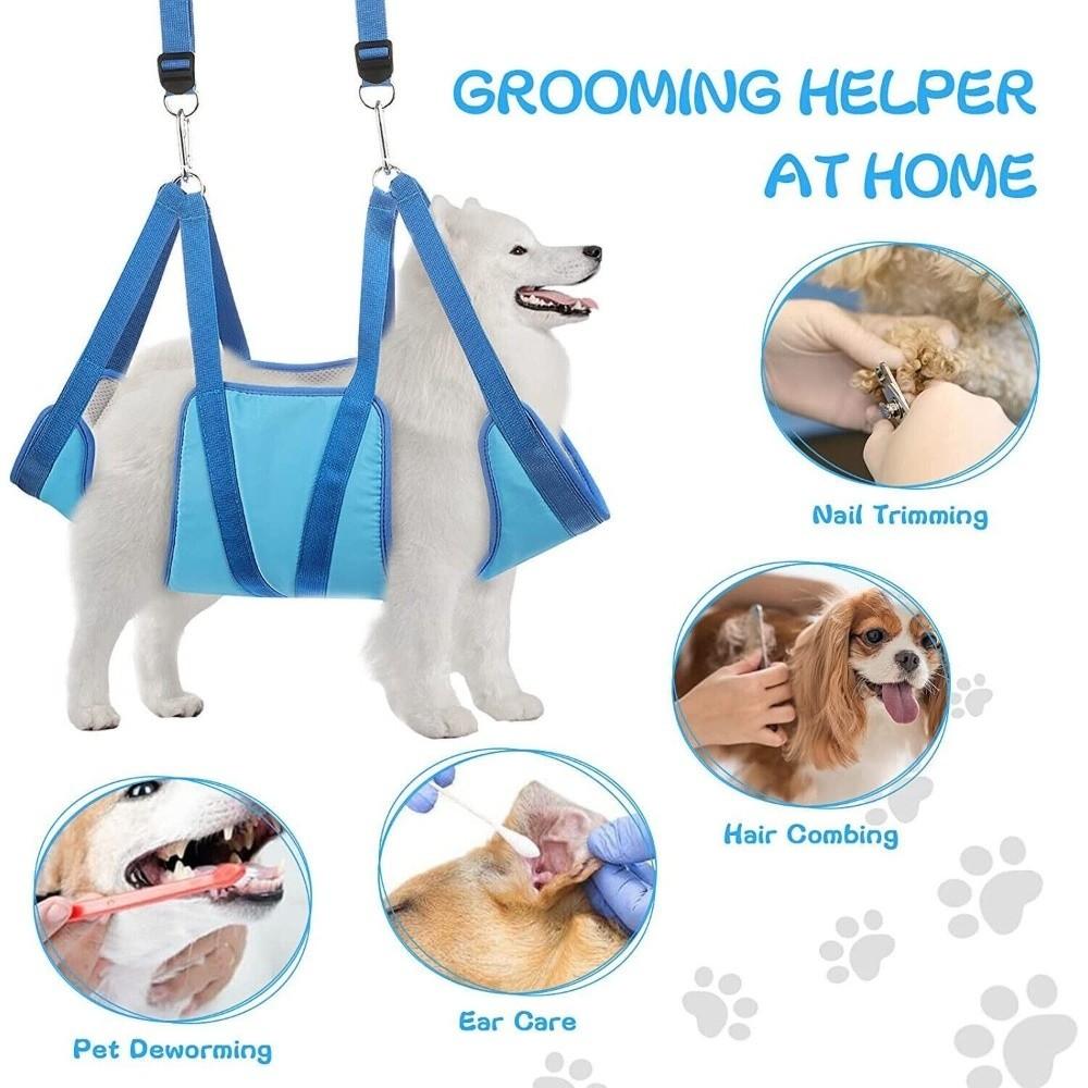 Adjustable Pet Nail Trimming Hammock Hanging Cat Nail Clipper Fixer Bathing Assistance