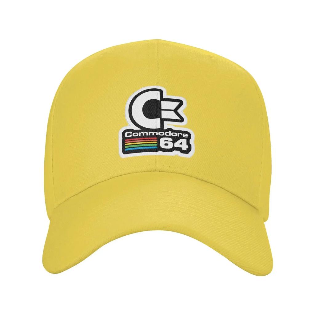 64 Commodore Cap Retro Logo Dad Hat For Men Women Adjustable Casual Headwear